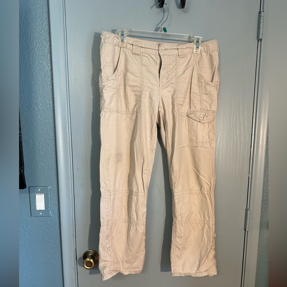 Calvin Klein jeans, 100% cotton cream pants, 8, EUC